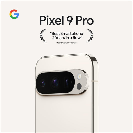Pixel 9 Pro - Unlocked Android Smartphone with Gemini, Triple Rear Camera System, 24-Hour Battery, and 6.3" Super Actua Display - Obsidian, 128GB