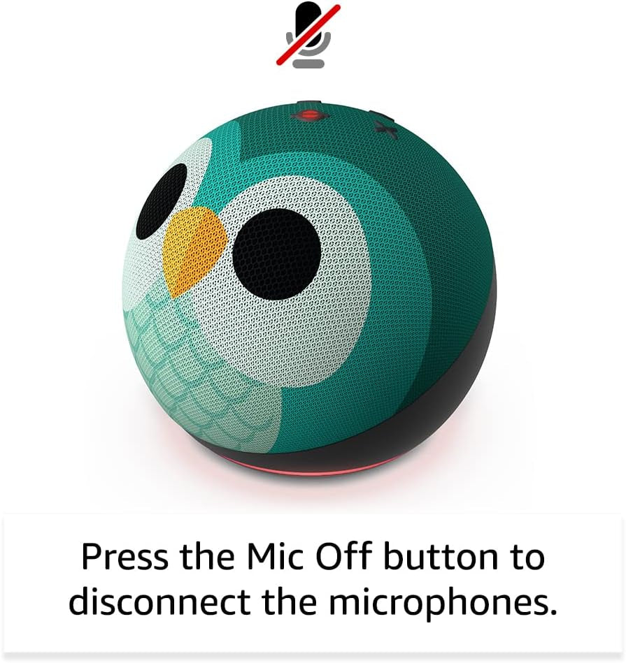 Echo Dot Kids (Newest Gen) | Wi-Fi and Bluetooth Smart Speaker with Alexa | with 1 Year of Kids+ Content | Dragon