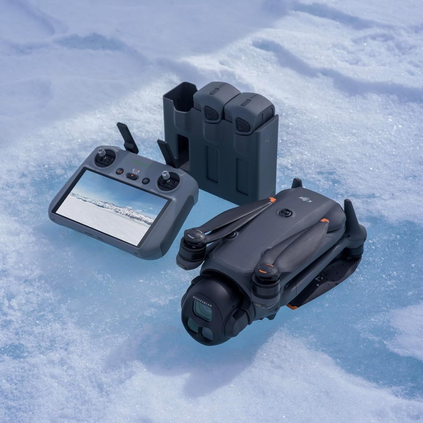 Mavic 4 Pro Fly More Combo with RC 2, Flagship Tri-Camera Drone with 100MP 4/3 CMOS Hasselblad Camera, 30Km Video Transmission, 51-Min Max Flight Time, Charging Hub, and More