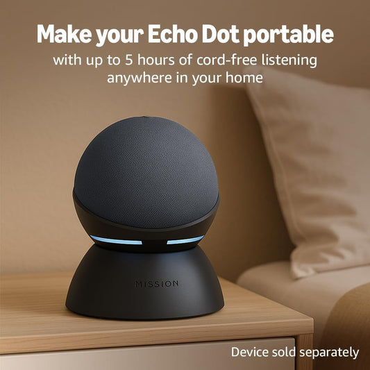 Battery Base for Echo Dot (5Th Generation), Made for Amazon Black