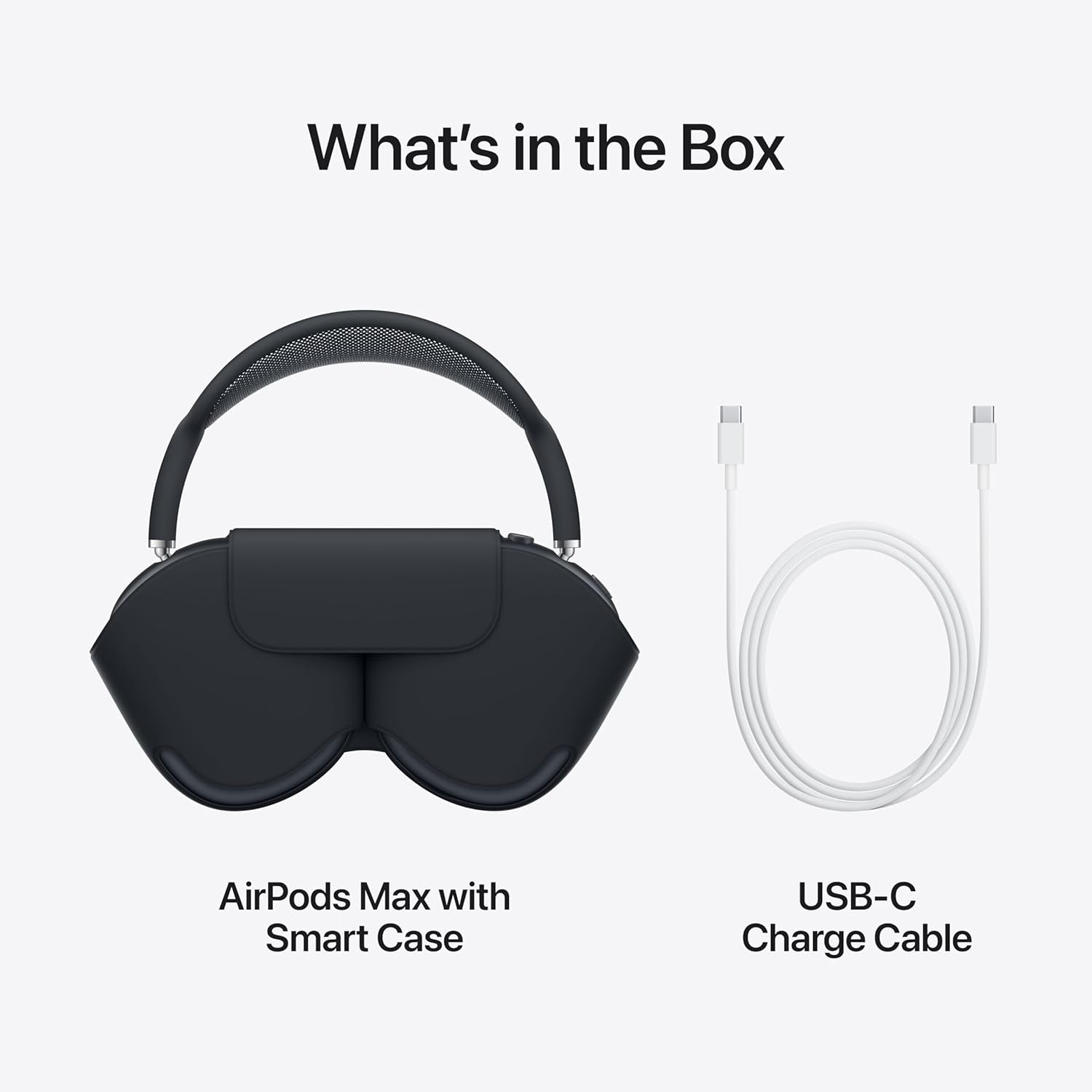 Airpods Max Wireless Over-Ear Headphones, Pro-Level Active Noise Cancellation, Transparency Mode, Personalised Spatial Audio, USB-C Charging, Bluetooth Headphones for Iphone, Starlight ​​​​​​​