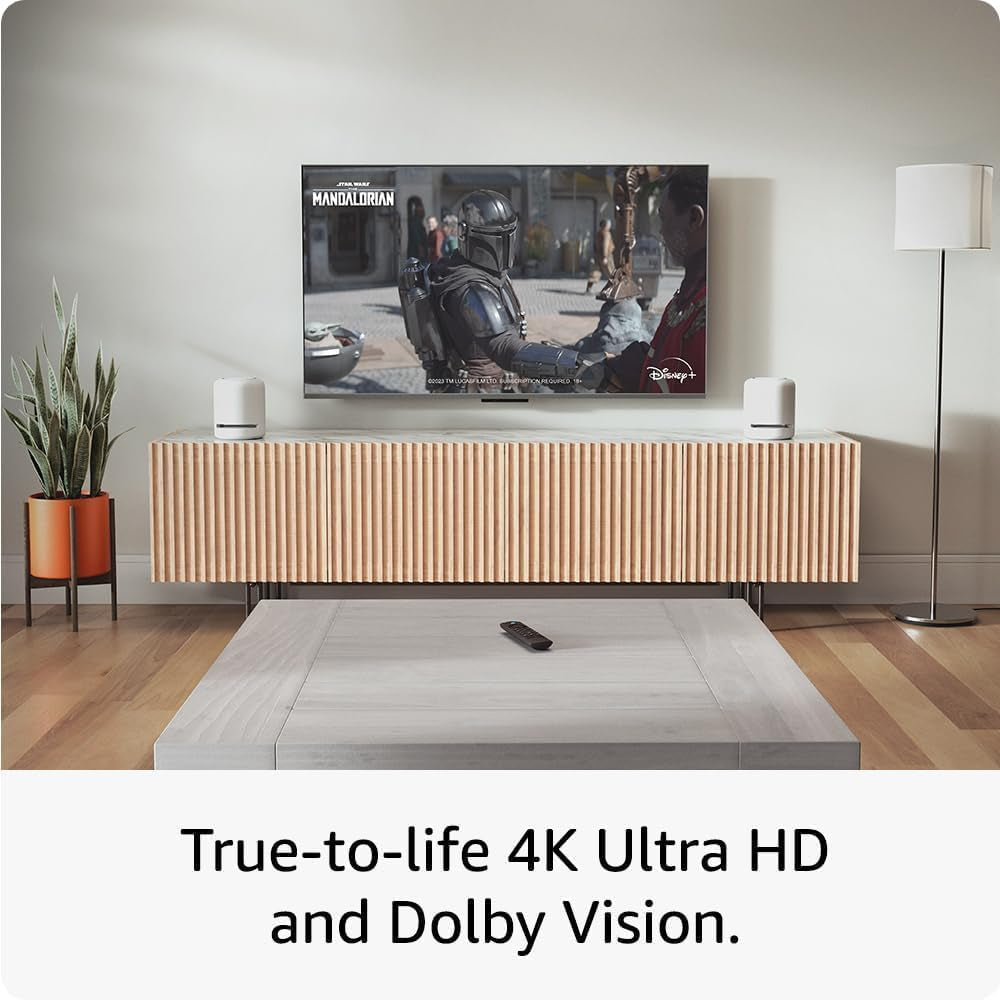 Fire TV Stick 4K Max (Newest Gen), Supports Wi-Fi 6E, Ambient Experience
