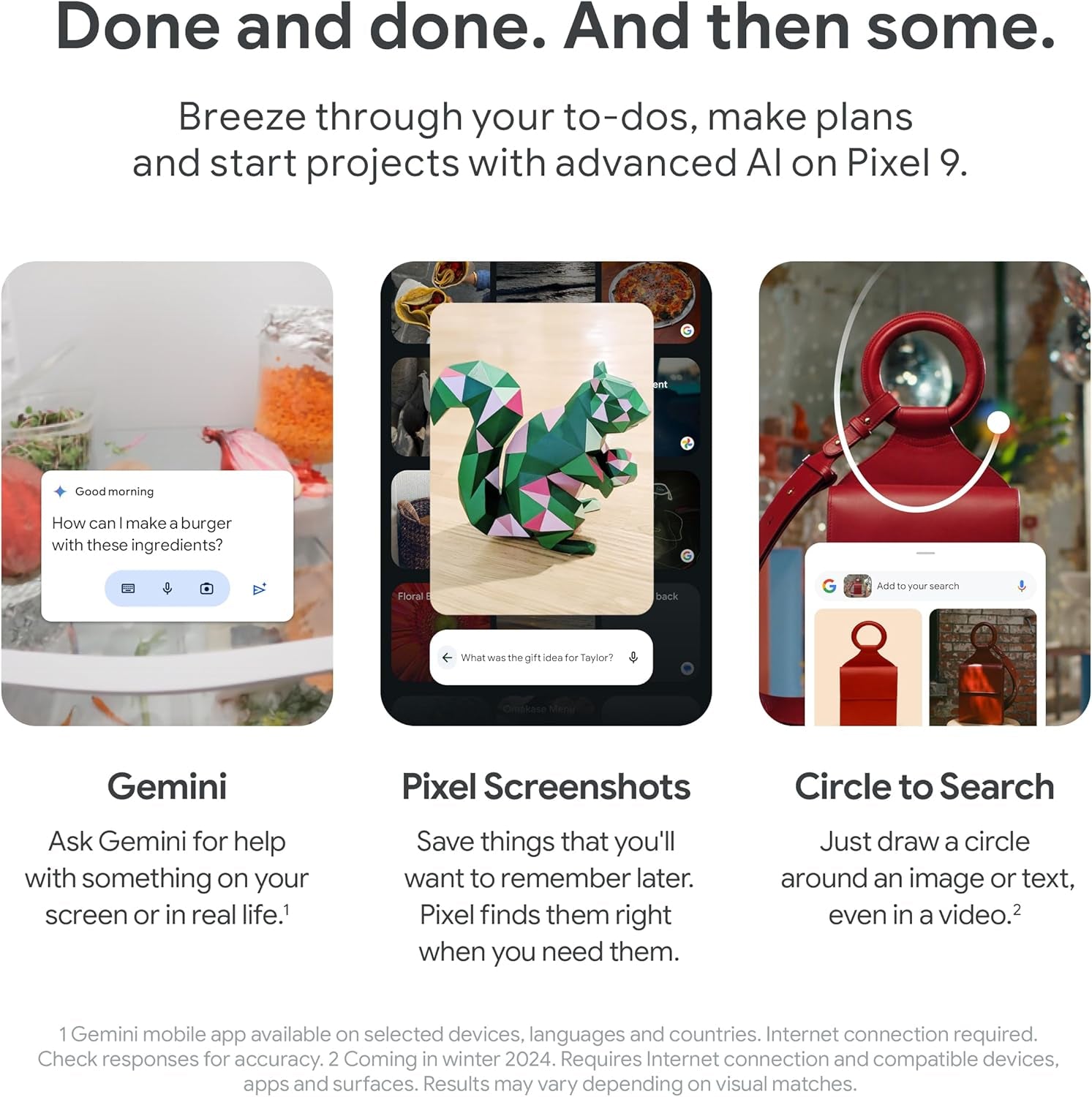 Pixel 9 with 45W Charger - Unlocked Android Smartphone with Gemini, Advanced Camera, 24-Hour Battery, and 6.3" Actua Display - Obsidian, 128GB