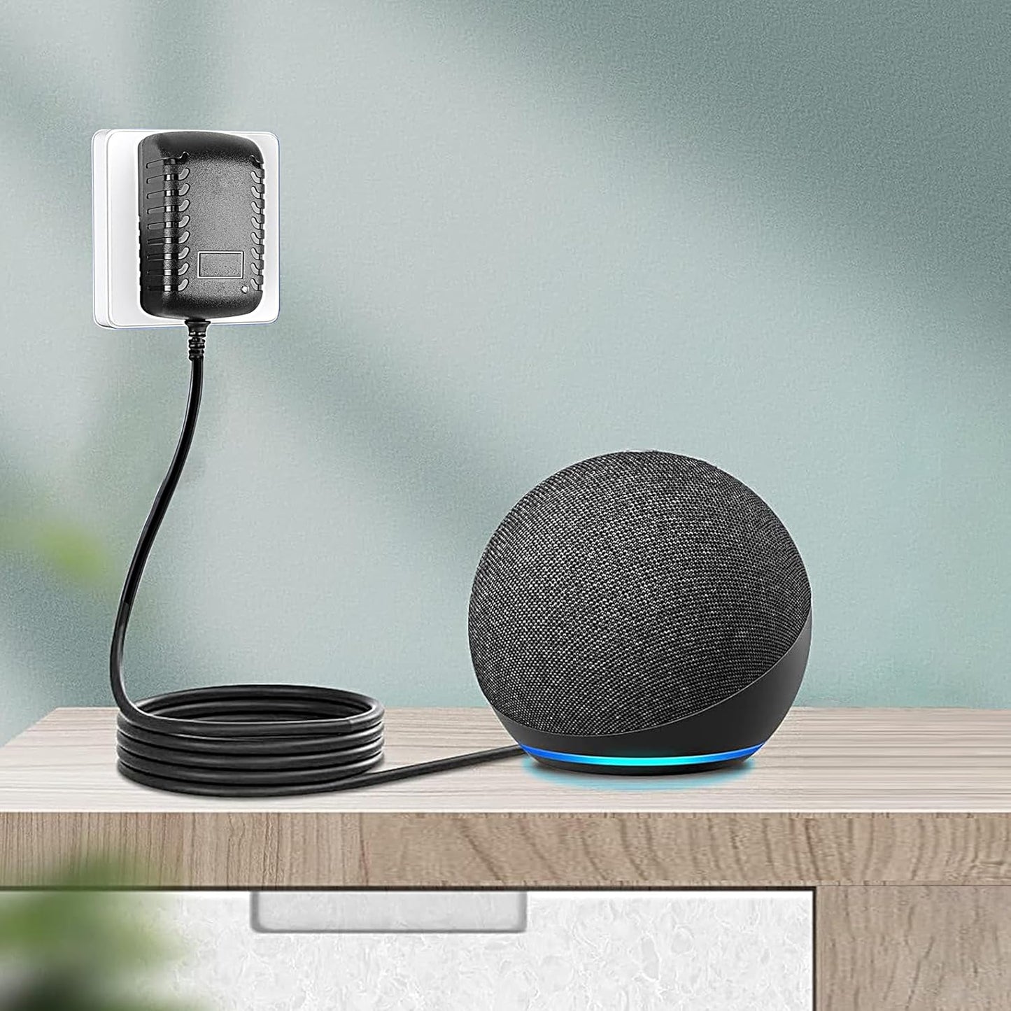 15W Power Supply Black, Compatible with Echo Dot (3Rd / 4Th / 5Th) Gen Dot with Clock Dot Kids Edition Show 5 (1St & 2Nd Gen) Spot Pop Fire TV Cube Power Cord