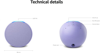 Echo Pop (Newest Model) | Full Sound Compact Wi-Fi and Bluetooth Smart Speaker with Alexa |