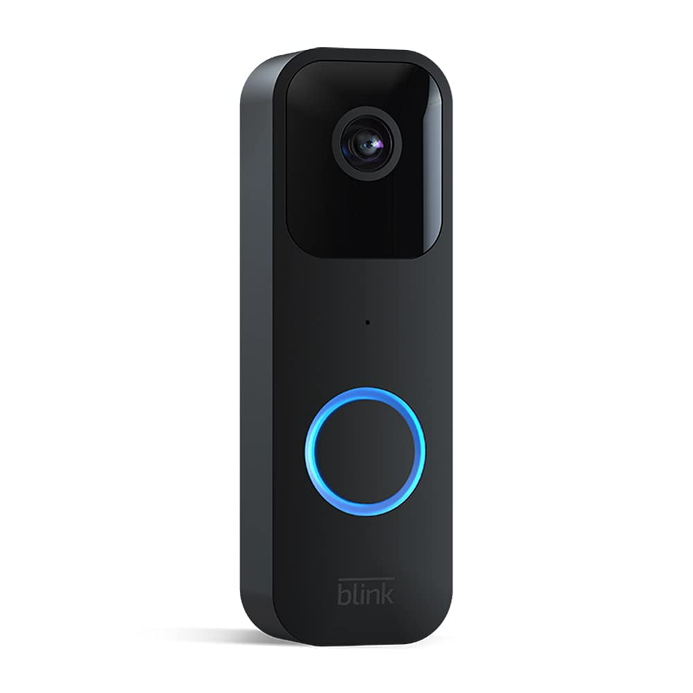 Video Doorbell | Two-Way Audio, HD Video, Long-Lasting Battery Life, Motion Detection, Chime App Alerts, Works with Alexa (Black)