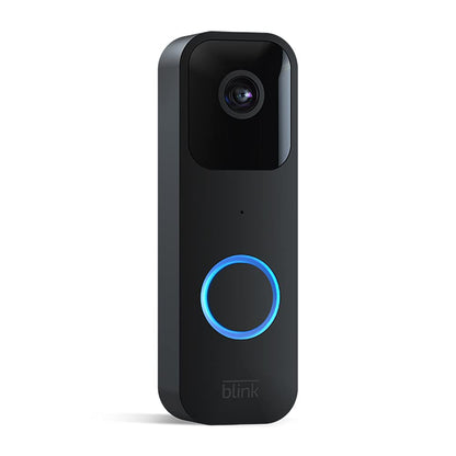 Video Doorbell | Two-Way Audio, HD Video, Long-Lasting Battery Life, Motion Detection, Chime App Alerts, Works with Alexa (Black)