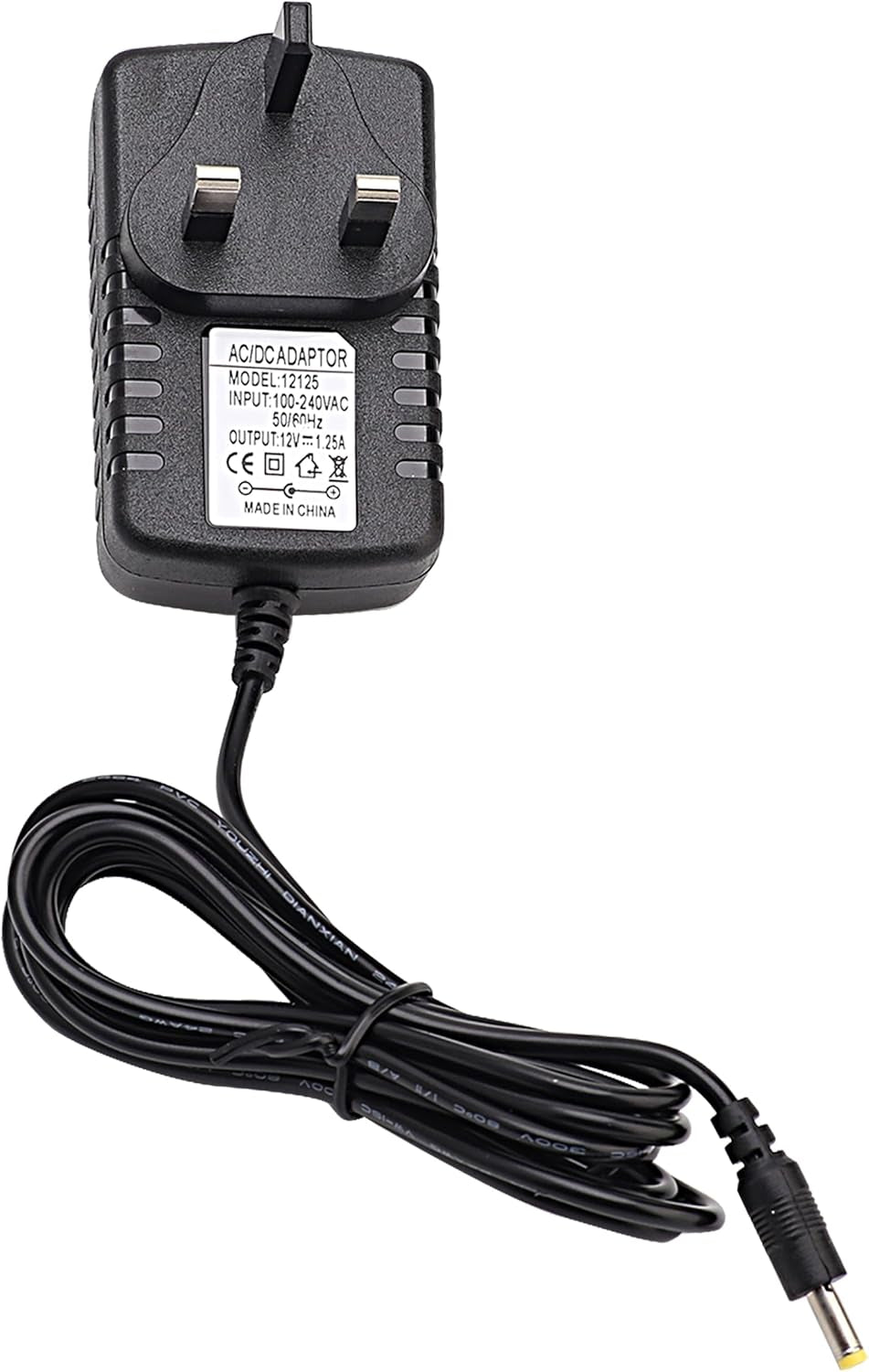 15W Power Supply Black, Compatible with Echo Dot (3Rd / 4Th / 5Th) Gen Dot with Clock Dot Kids Edition Show 5 (1St & 2Nd Gen) Spot Pop Fire TV Cube Power Cord