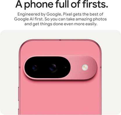 Pixel 9 with 45W Charger - Unlocked Android Smartphone with Gemini, Advanced Camera, 24-Hour Battery, and 6.3" Actua Display - Obsidian, 128GB