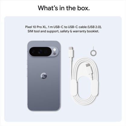 Pixel 10 Pro XL - Unlocked Android Smartphone with Gemini, Triple Rear Camera, 24+ Hour Battery and 6.8" Super Actua Display - Moonstone, 256GB