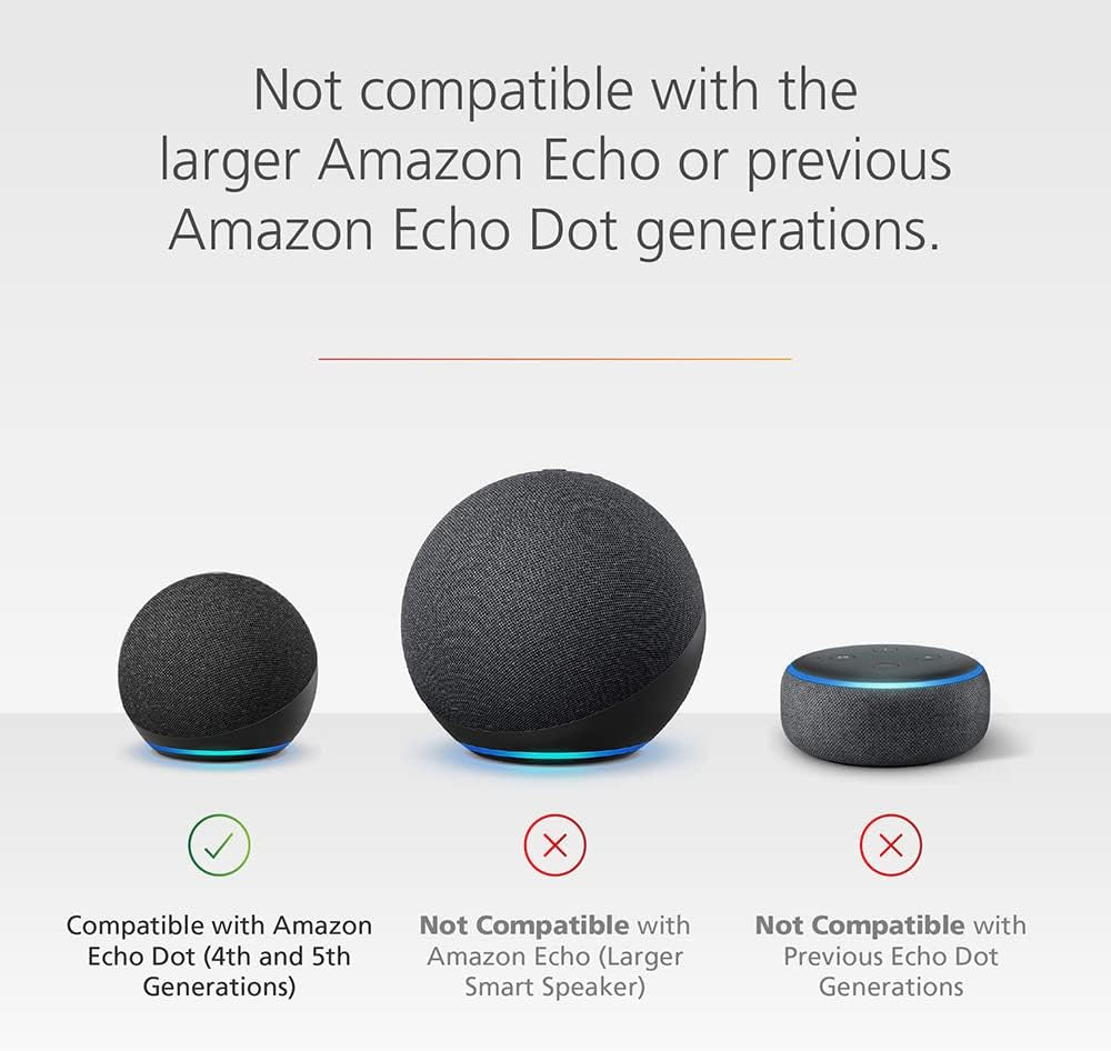 Battery Base for Echo Dot (5Th Generation), Made for Amazon Black