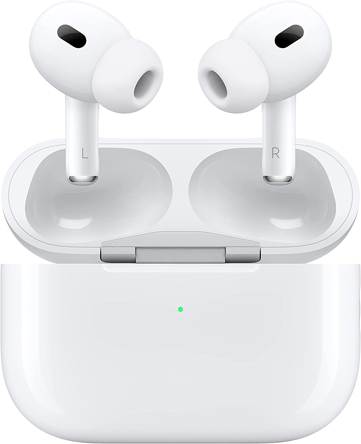 Airpods Pro 2 Wireless Earbuds, Bluetooth Headphones, Active Noise Cancellation, Hearing Aid Feature, Transparency, Personalised Spatial Audio, High Fidelity Sound, H2 Chip, USB C Charging