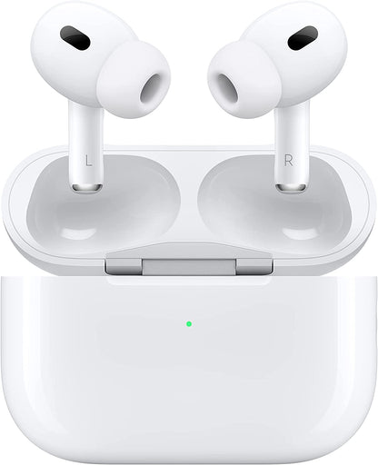 Airpods Pro 2 Wireless Earbuds, Bluetooth Headphones, Active Noise Cancellation, Hearing Aid Feature, Transparency, Personalised Spatial Audio, High Fidelity Sound, H2 Chip, USB C Charging