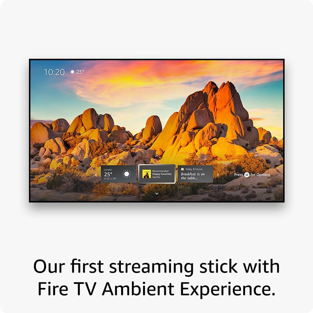 Fire TV Stick 4K Max Streaming Device | Supports Wi-Fi 6E, Ambient Experience (2Nd Gen, International Version)