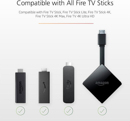 Mission USB Power Cable for Amazon Fire TV (Eliminates the Need for AC Adapter)