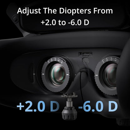 Goggles 3, FPV Goggles with Stunning Micro-Oled Screens, Immersive Flight Experience, O4 HD Video Transmission, Adjustable Diopters, Wireless Streaming, Drone Goggles with Real View Pip