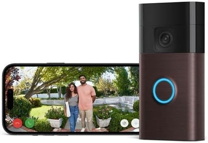New Ring Video Doorbell (Newest Model, 2024 Release) Wireless 1440P HD Video Doorbell Camera,With Easy Battery-Powered Installation I 30-Day Free Trial