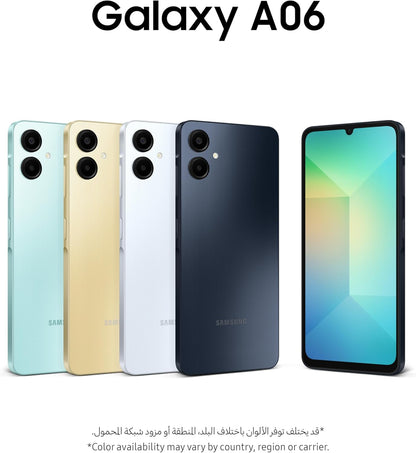Galaxy A06 4GB RAM 64GB Storage | 6.7" HD+ Display | 50MP Dual Camera | 5000Mah Battery | Android 14 | Dual SIM | Fast Charging (Light Blue)