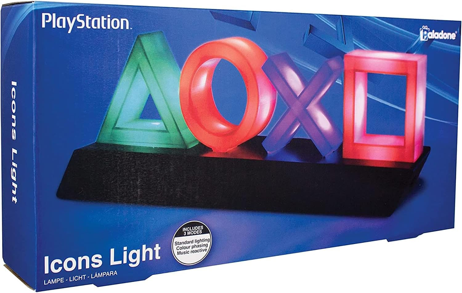 Playstation Icons Light with 3 Light Modes - Sound Reactive, Dynamic Phasing, and Standard Mode - Gaming Room Decor and Gamer Lighting |