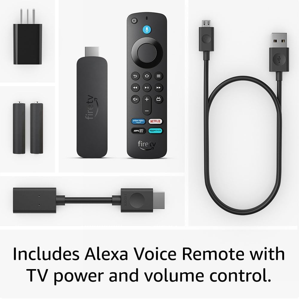 Fire TV Stick 4K (Newest Gen), Supports Wi-Fi 6, Dolby Vision/Atmos, HDR10+