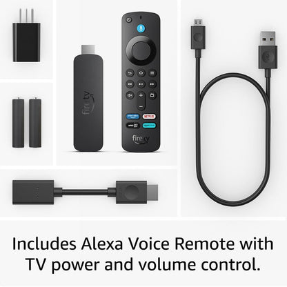 Fire TV Stick 4K (Newest Gen), Supports Wi-Fi 6, Dolby Vision/Atmos, HDR10+