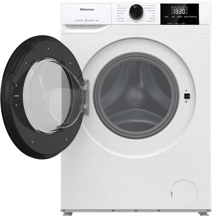 WF1G7021BW Freestanding 7 Kg-Front Load Durable Inverter Washing Machine, Steam Wash-Quick Wash-15 Washing Programs-1200 Rpm-White-Energy Rating B