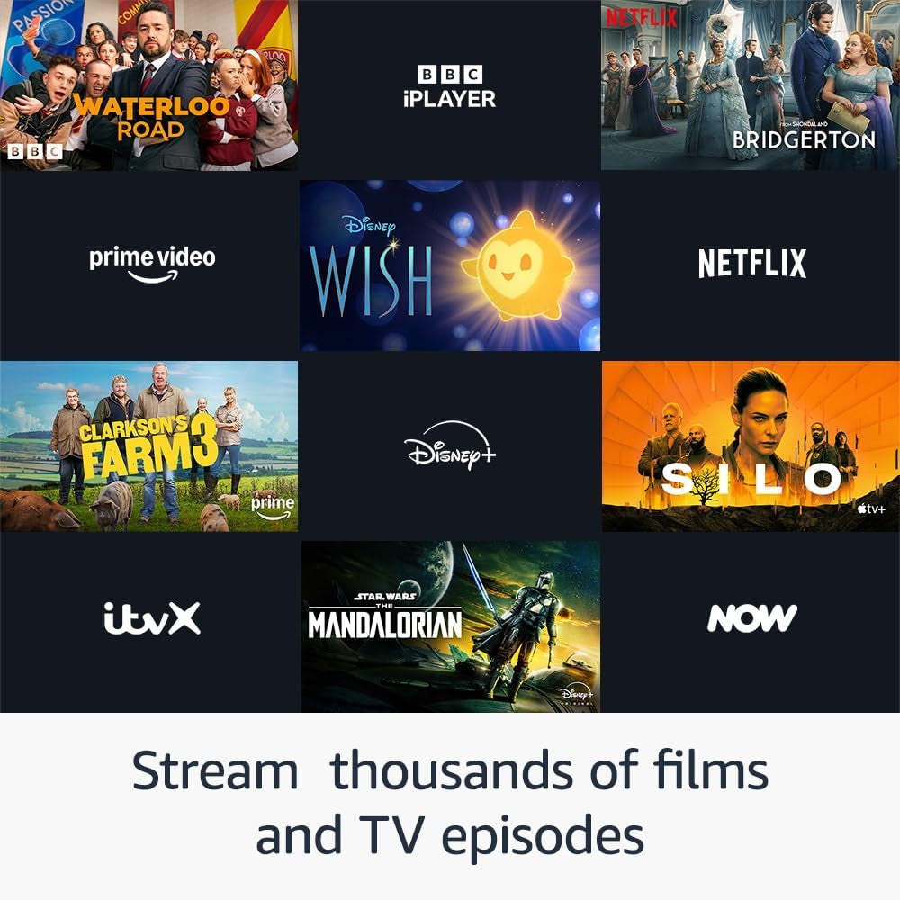 Fire TV Stick 4K (Newest Gen), Supports Wi-Fi 6, Dolby Vision/Atmos, HDR10+