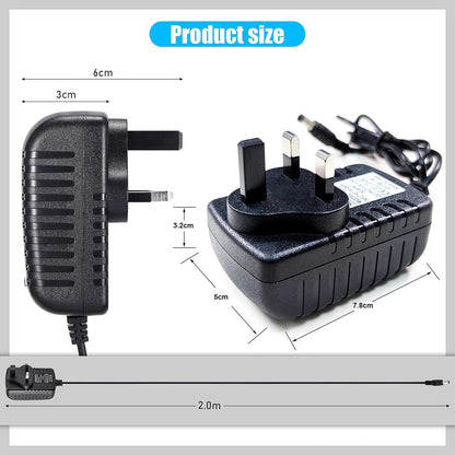 15W Power Supply Black, Compatible with Echo Dot (3Rd / 4Th / 5Th) Gen Dot with Clock Dot Kids Edition Show 5 (1St & 2Nd Gen) Spot Pop Fire TV Cube Power Cord