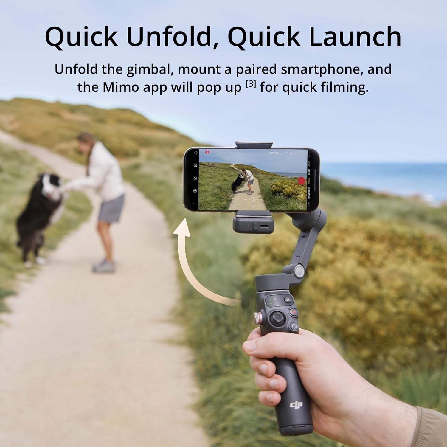 Osmo Mobile 7P Gimbal Stabilizer for Iphone, Android, Native Tracking, Lighting, 3-Axis Phone Gimbal, Quick Launch, One-Tap Edit, Built-In Extension Rod & Tripod, 10Hrs Use, Phone Charging