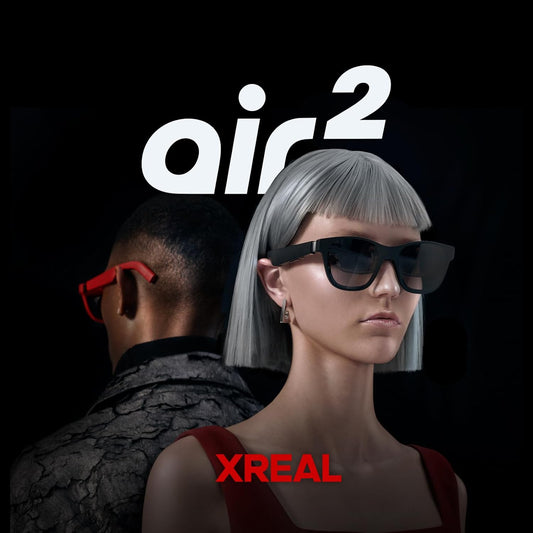 Air 2 AR Glasses, 130" 120Hz 1080P Wearable Display, Lightweight 72G, Compatible with Iphone 15/16 (Excluding E-Series), Android (USB-C DP Only), Steam Deck, ROG Ally, Pc/Mac, HDMI with Adapter