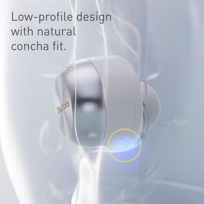 EAH-AZ100E-S Wireless Earbuds with Noise Cancelling, Multipoint Bluetooth, Voice Focus AI, Comfortable In-Ear Headphones, Silver