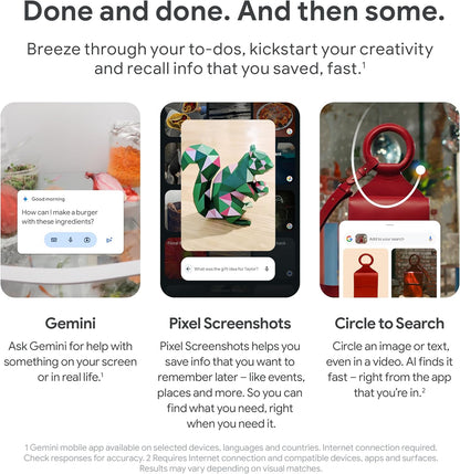 Pixel 9 Pro XL - Unlocked Android Smartphone with Gemini, Triple Rear Camera System, 24-Hour Battery, and 6.8" Super Actua Display - Obsidian, 128GB