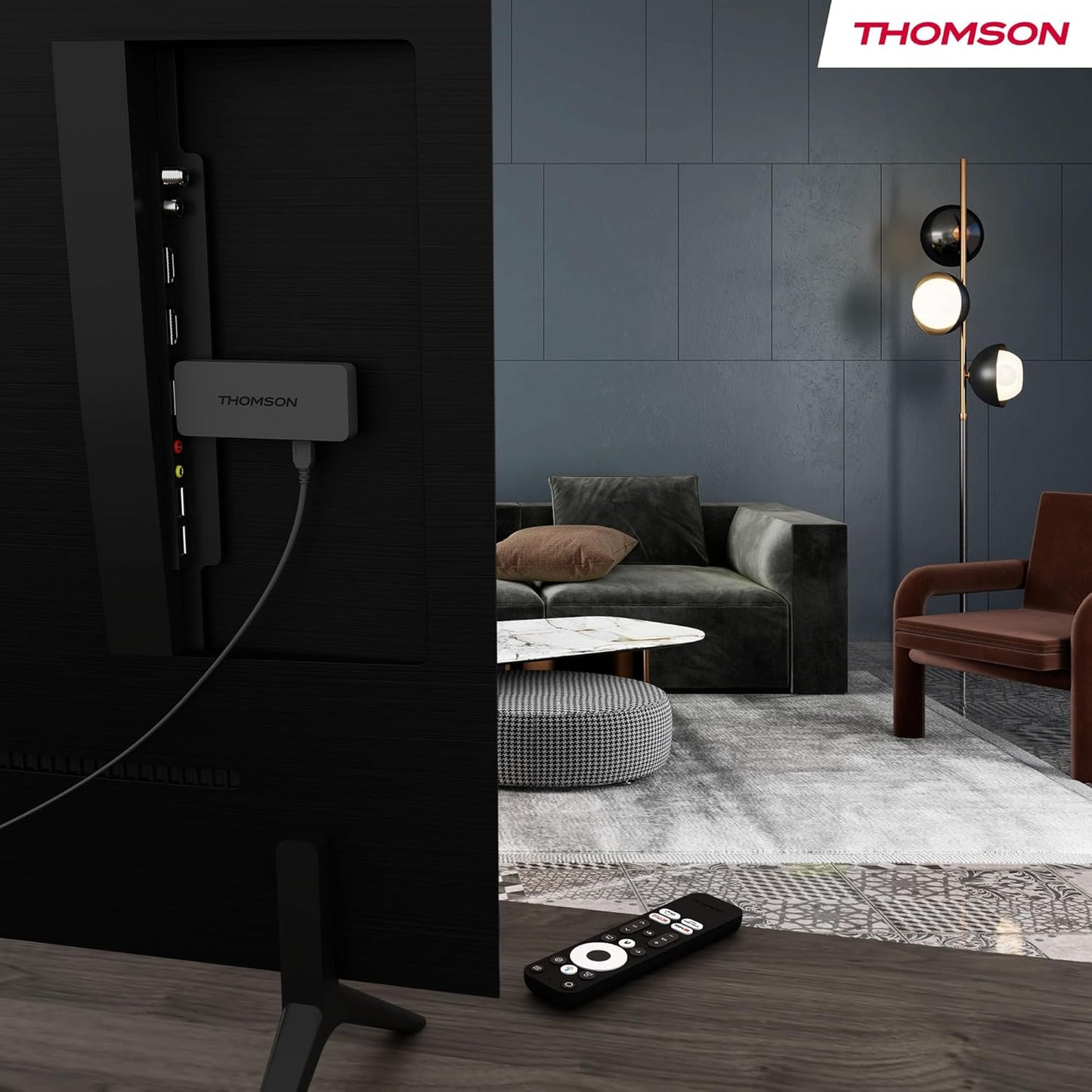 Streaming Stick 140UK, Google TV, 4K UHD, Google Assistant, Googlecast, Wi-Fi, Bluetooth 5.0, HDMI, Dolby Atmos, DTS Digital Surround, HDR10, 2 GB RAM, 8 GB Memory