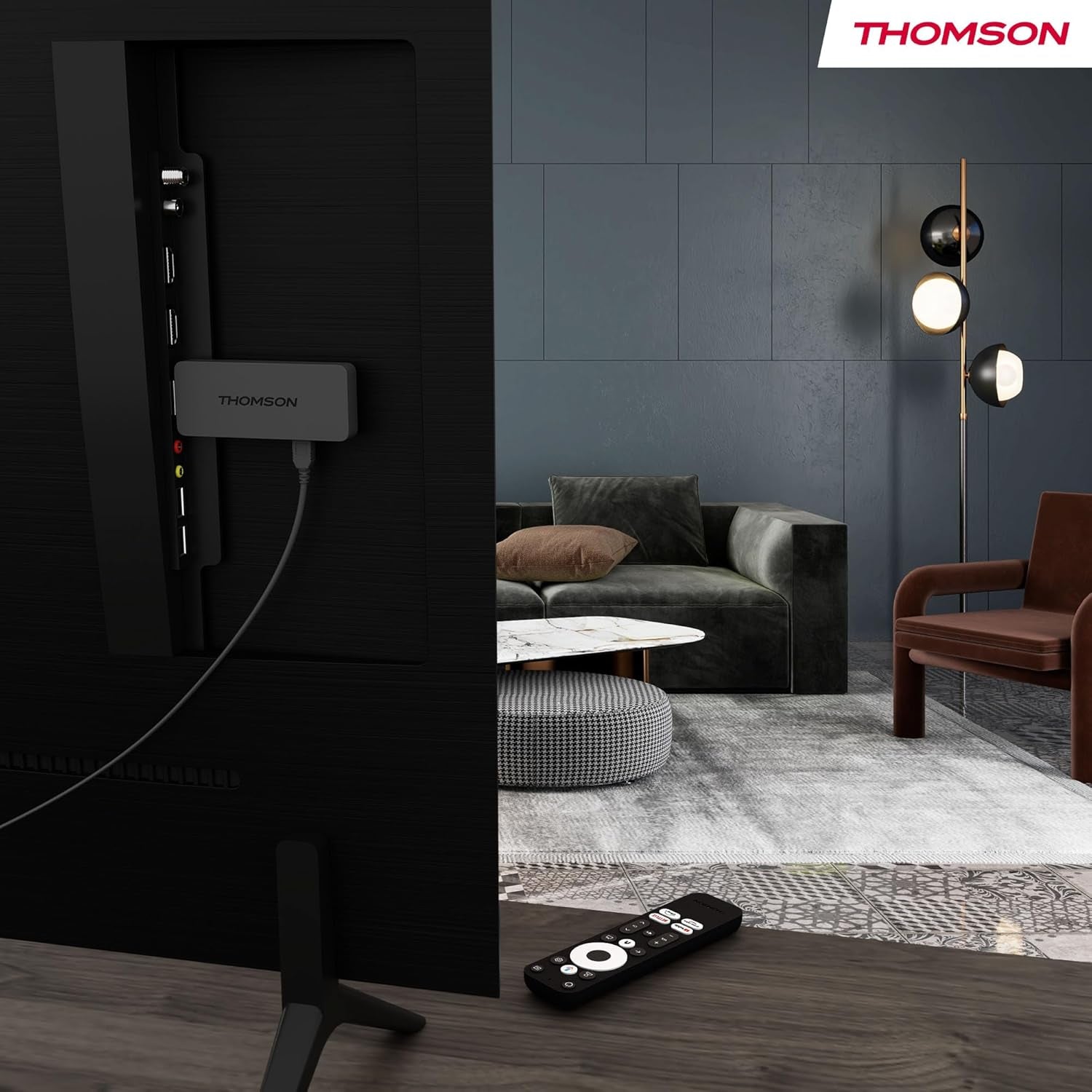 Streaming Stick 140UK, Google TV, 4K UHD, Google Assistant, Googlecast, Wi-Fi, Bluetooth 5.0, HDMI, Dolby Atmos, DTS Digital Surround, HDR10, 2 GB RAM, 8 GB Memory