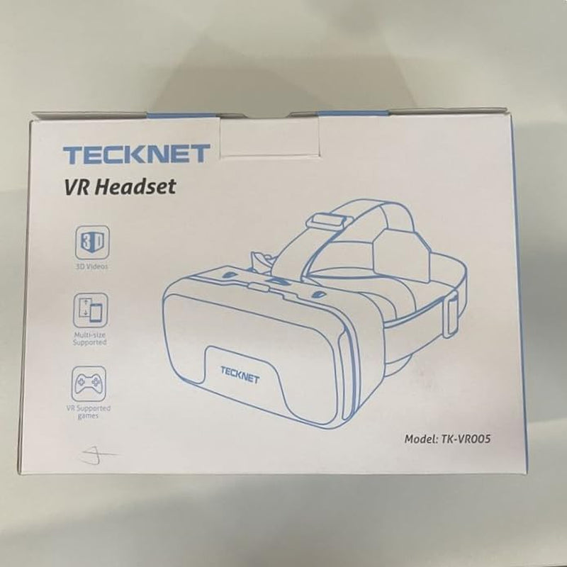 VR Headset for Phone, Virtual Reality Headsets with HD 110°FOV Anti-Blue Light Lenses & Adjustable Gears, 3D VR Headset for Kids Compatible Iphone Samsung Android 4.7-7.2"