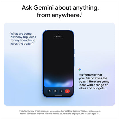 Pixel 10 - Unlocked Android Smartphone with Gemini, Advanced Triple Rear Camera, 24+ Hour Battery and 6.3" Actua Display - Obsidian, 128GB