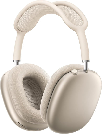 Airpods Max Wireless Over-Ear Headphones, Pro-Level Active Noise Cancellation, Transparency Mode, Personalised Spatial Audio, USB-C Charging, Bluetooth Headphones for Iphone, Starlight ​​​​​​​