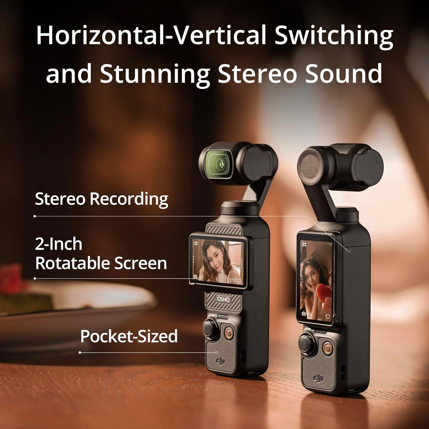 Osmo Pocket 3 Creator Combo, Vlogging Camera with 1'' CMOS & 4K/120Fps Video, 3-Axis Stabilization, Face/Object Tracking, Fast Focusing, Mic Included for Clear Sound, Small Camera for Photography