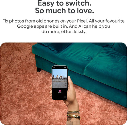 Pixel 9 Pro - Unlocked Android Smartphone with Gemini, Triple Rear Camera System, 24-Hour Battery, and 6.3" Super Actua Display - Obsidian, 128GB