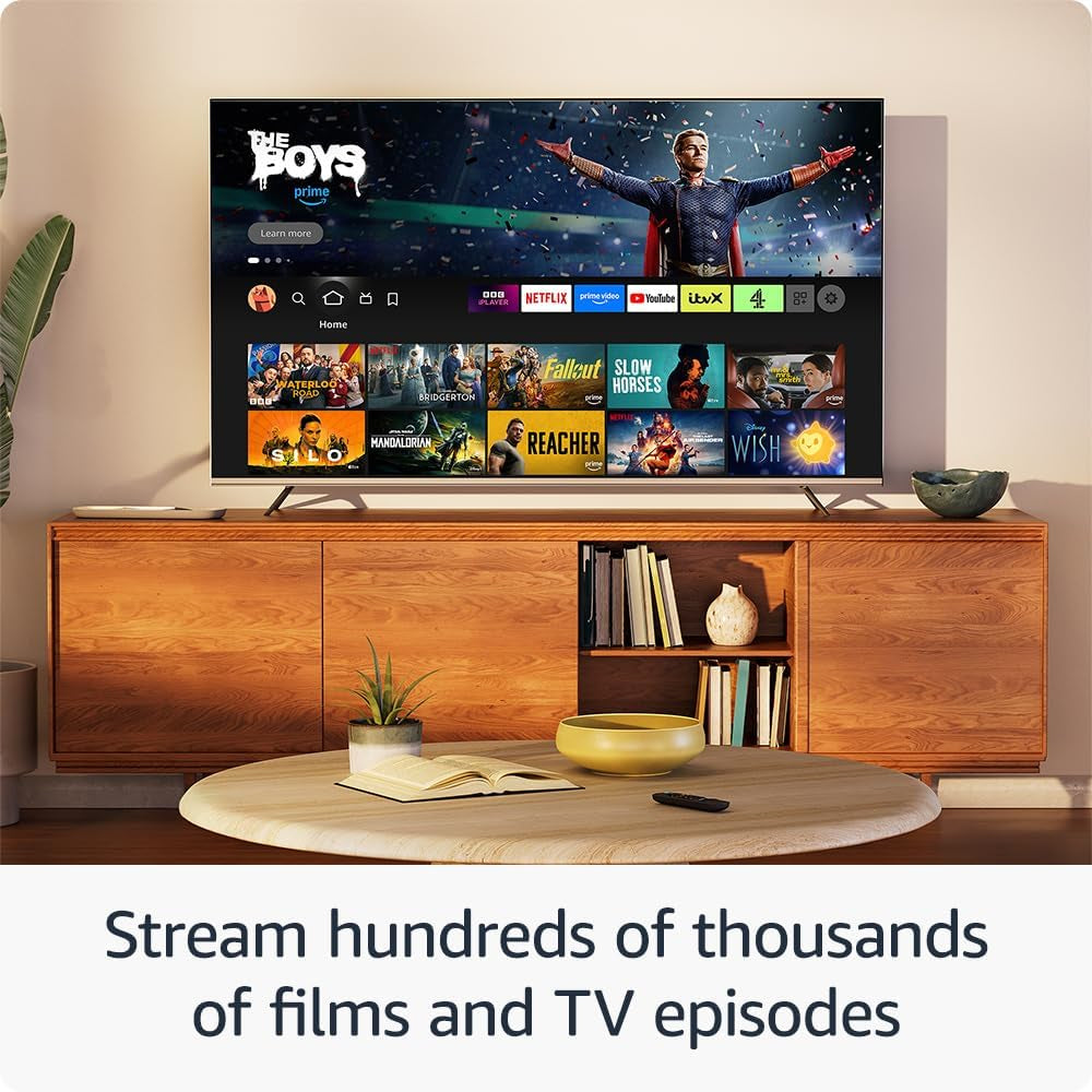 Fire TV Stick HD (Newest Gen), Free and Live TV, Alexa Voice Remote, Smart Home Controls, HD Streaming