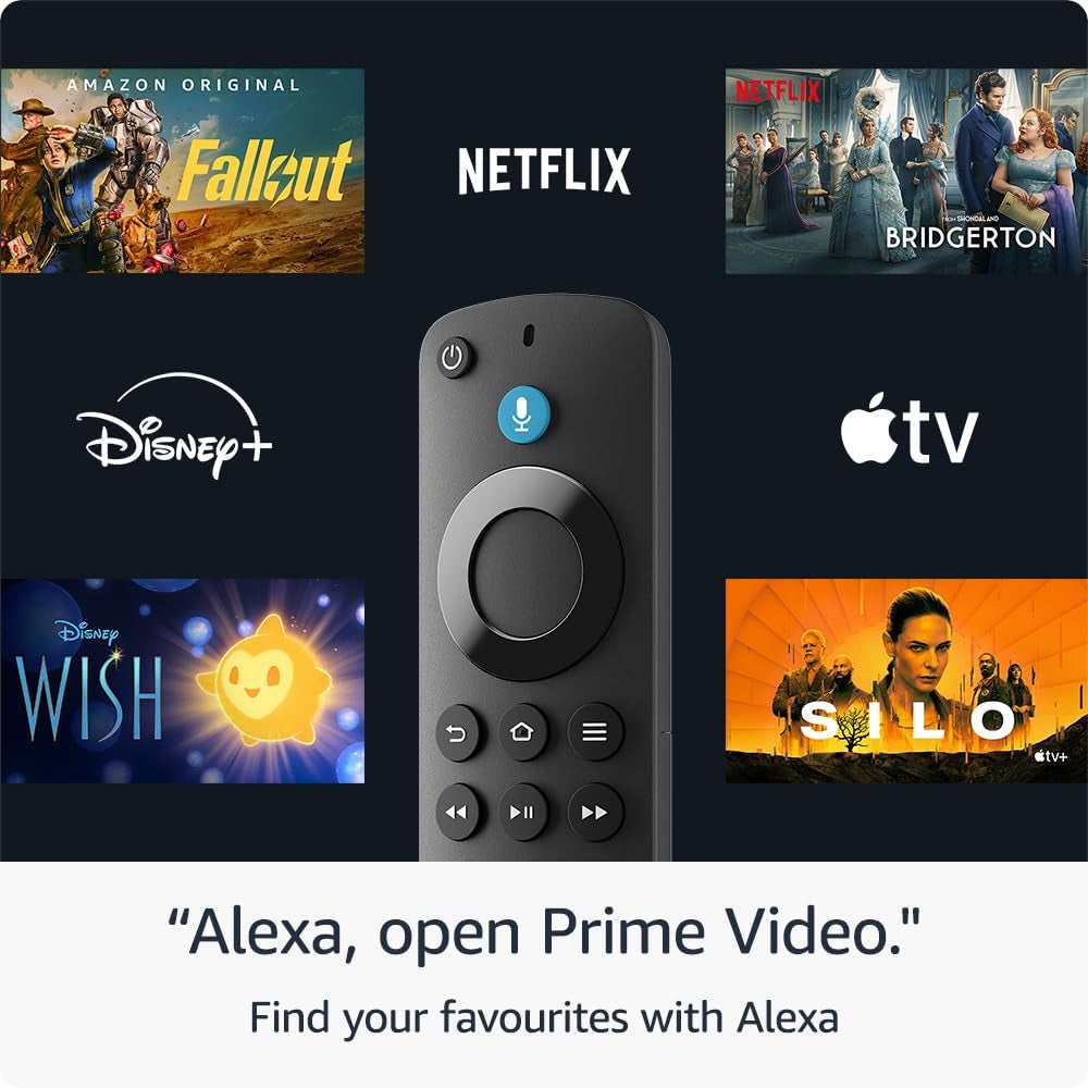 Fire TV Stick HD (Newest Gen), Free and Live TV, Alexa Voice Remote, Smart Home Controls, HD Streaming