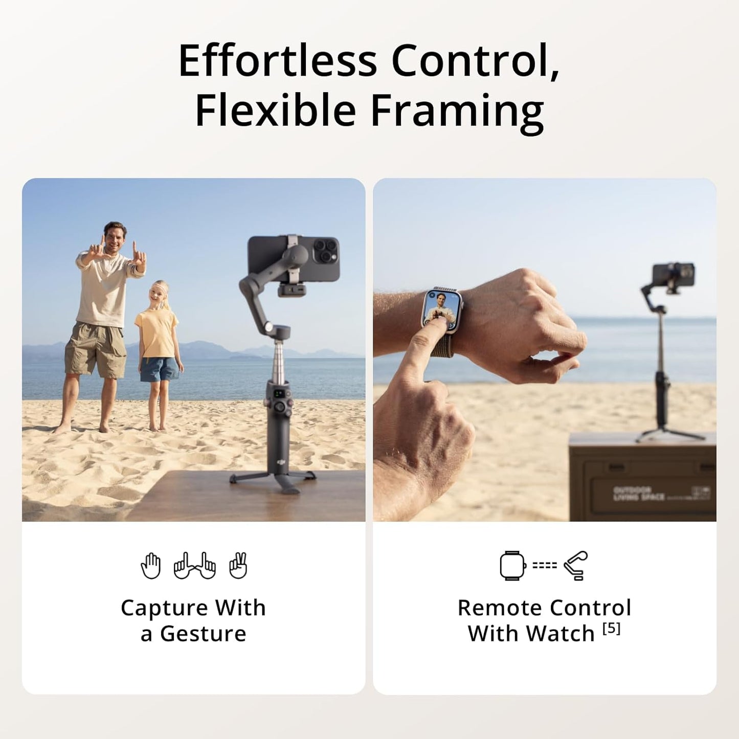 Osmo Mobile 7P Gimbal Stabilizer for Iphone, Android, Native Tracking, Lighting, 3-Axis Phone Gimbal, Quick Launch, One-Tap Edit, Built-In Extension Rod & Tripod, 10Hrs Use, Phone Charging