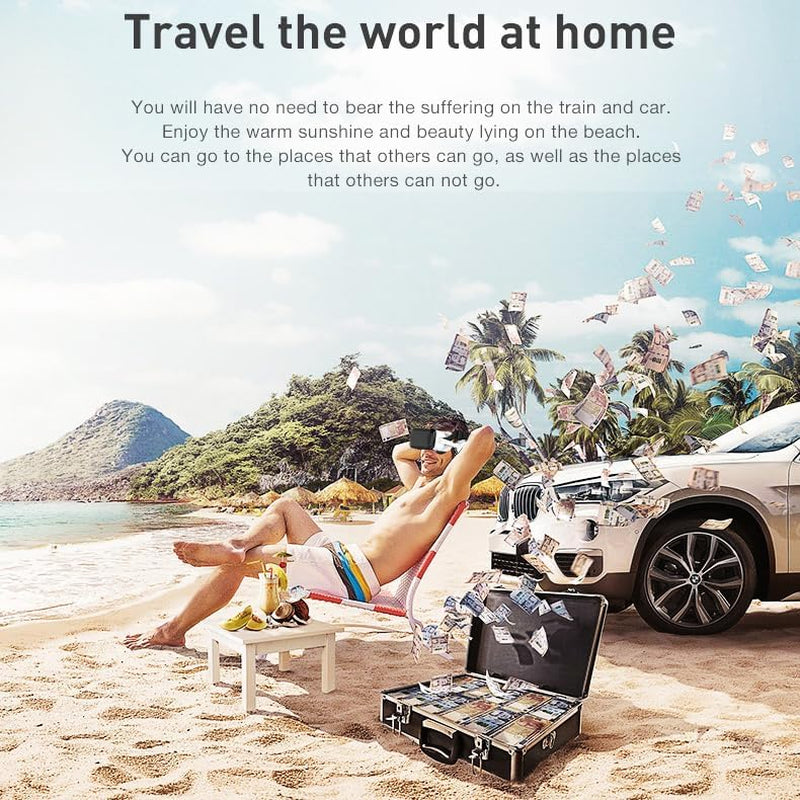 VR Headset for Iphone and Android with Remote Controller, Upgrade 3D Virtual Reality VR Glasses with Blue Lights for VR Games Movies & Video, Support 4.7-7.0”Phone for Kids & Adults