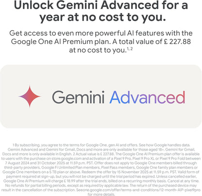 Pixel 9 Pro - Unlocked Android Smartphone with Gemini, Triple Rear Camera System, 24-Hour Battery, and 6.3" Super Actua Display - Obsidian, 128GB