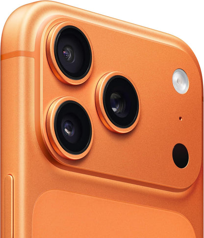 Iphone 17 Pro 256 GB: 6.3-Inch Display with Promotion up to 120Hz, A19 Pro Chip, Breakthrough Battery Life, Pro Fusion Camera System with Center Stage Front Camera; Cosmic Orange