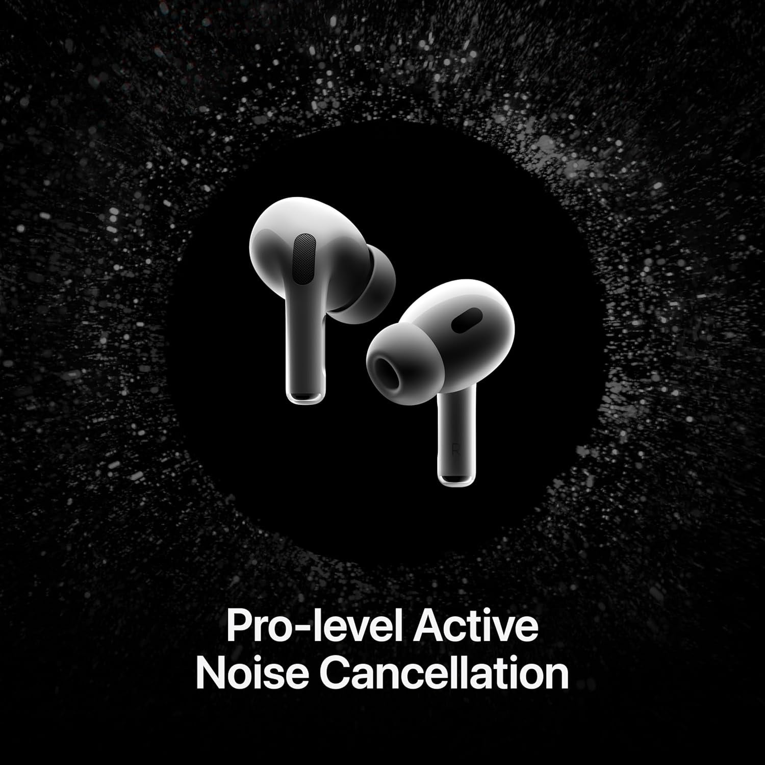 Airpods Pro 2 Wireless Earbuds, Bluetooth Headphones, Active Noise Cancellation, Hearing Aid Feature, Transparency, Personalised Spatial Audio, High Fidelity Sound, H2 Chip, USB C Charging