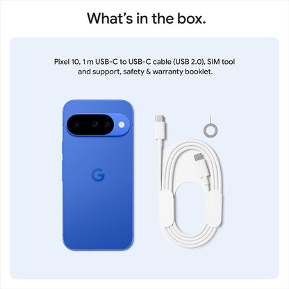 Pixel 10 - Unlocked Android Smartphone with Gemini, Advanced Triple Rear Camera, 24+ Hour Battery and 6.3" Actua Display - Obsidian, 128GB