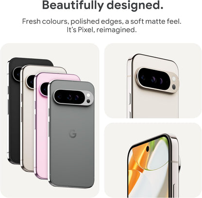 Pixel 9 Pro XL - Unlocked Android Smartphone with Gemini, Triple Rear Camera System, 24-Hour Battery, and 6.8" Super Actua Display - Obsidian, 128GB