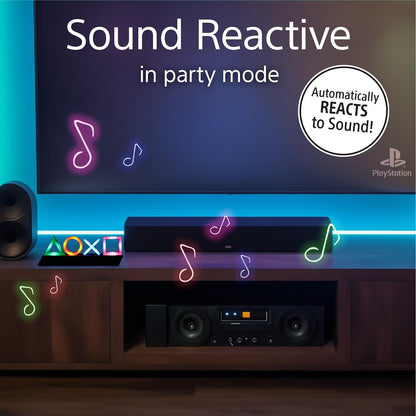Playstation Icons Light with 3 Light Modes - Sound Reactive, Dynamic Phasing, and Standard Mode - Gaming Room Decor and Gamer Lighting |