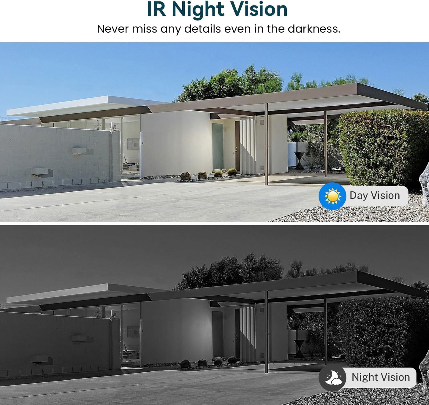 1080P Wireless Video Doorbell Camera, AI Human Detection, Night Vision, 2-Way Audio, Battery Powered, Cloud Storage, 2.4G Wifi, Indoor Outdoor Surveillance (Black)